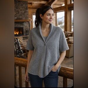 Eileen Fisher Cashmere Cardi PTP 20.5”